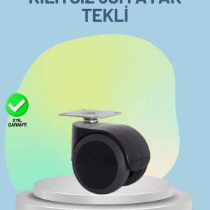 Mobilya Tekerleği 6 cm Kilitsiz Tekli Satış