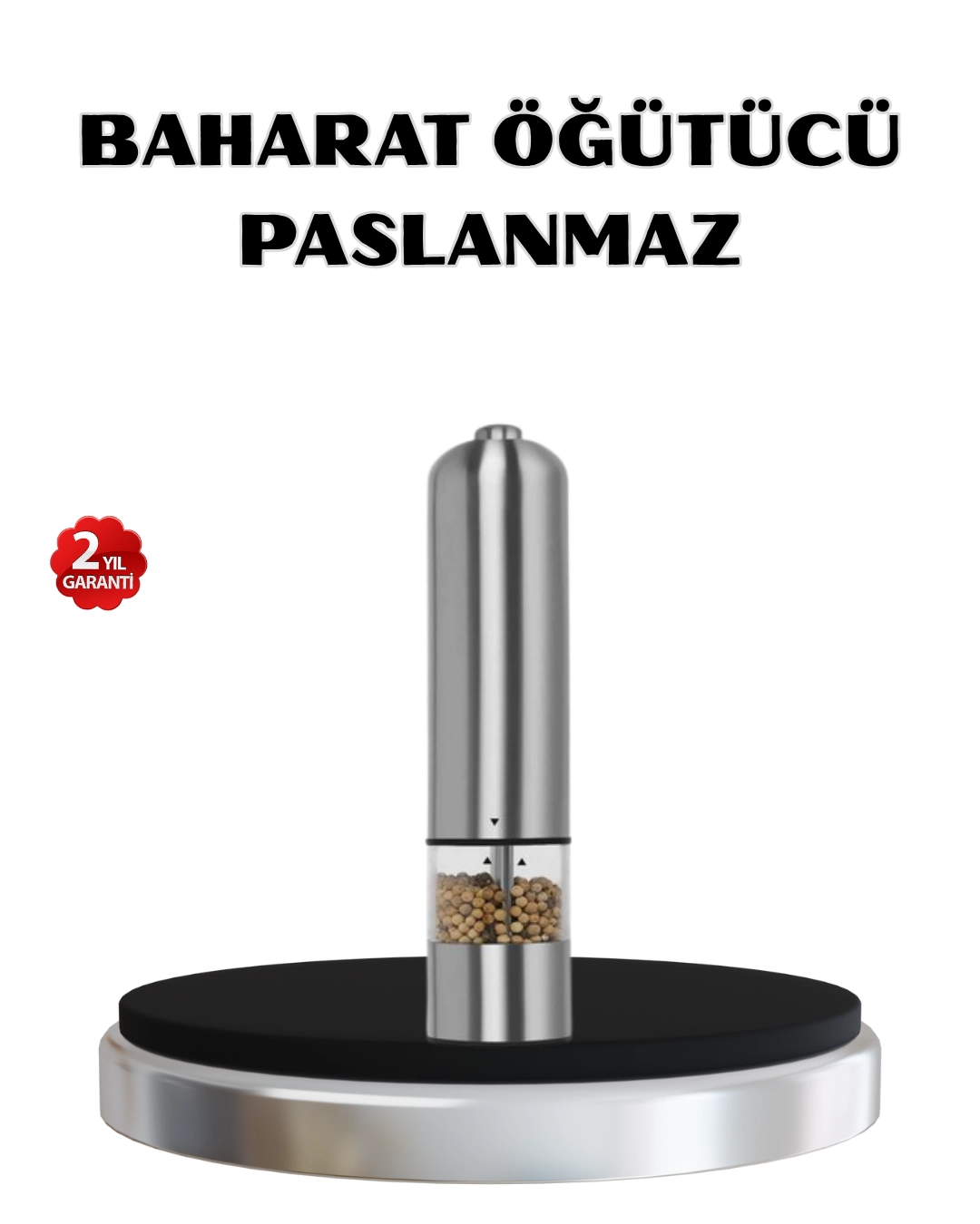 Modern Otomatik Baharat Öğütücü Seti – Pilli, Paslanmaz Çelik, LED Aydınlatmalı 1 Modern Otomatik Baharat Öğütücü Seti – Pilli, Paslanmaz Çelik, LED Aydınlatmalı
