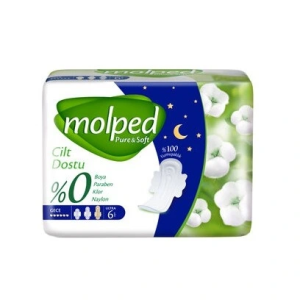 Pure&Soft Gece Ped 6 Adet
