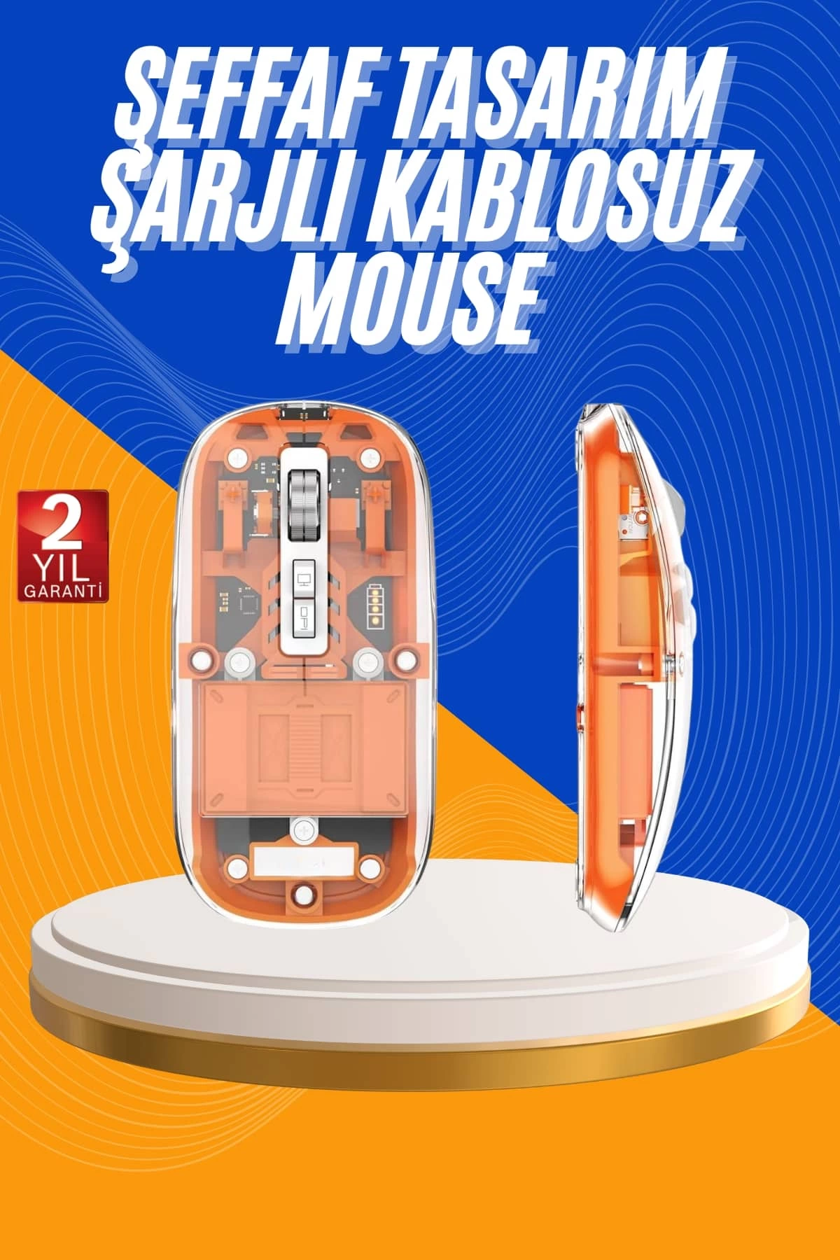 Mouse Fare Kablosuz Mouse Fare Şarjlı Bluetooth Sessiz 5 Tuşlu Şeffaf 1 Mouse Fare Kablosuz Mouse Fare Şarjlı Bluetooth Sessiz 5 Tuşlu Şeffaf