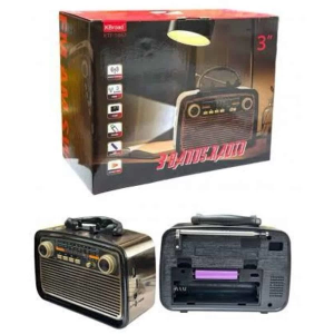 Müzik Kutusu Bluetooth Bağlantılı El Fenerli Nostaljik Tasarım Radyo