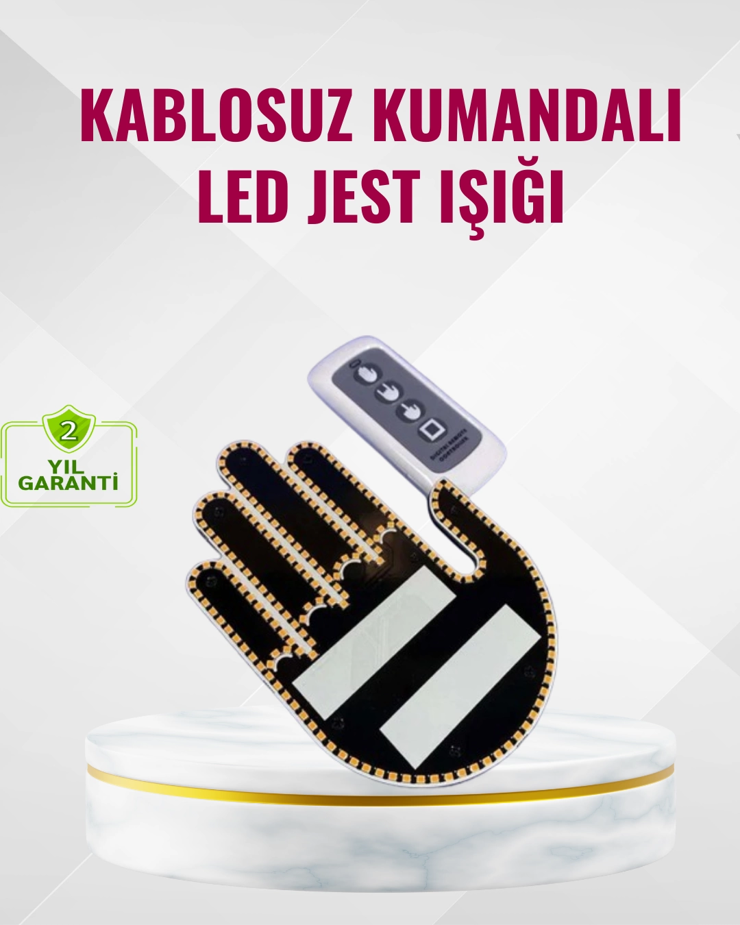 Naylon Bantlı Kolay Montajlı Araç Jest Işığı 1 Naylon Bantlı Kolay Montajlı Araç Jest Işığı