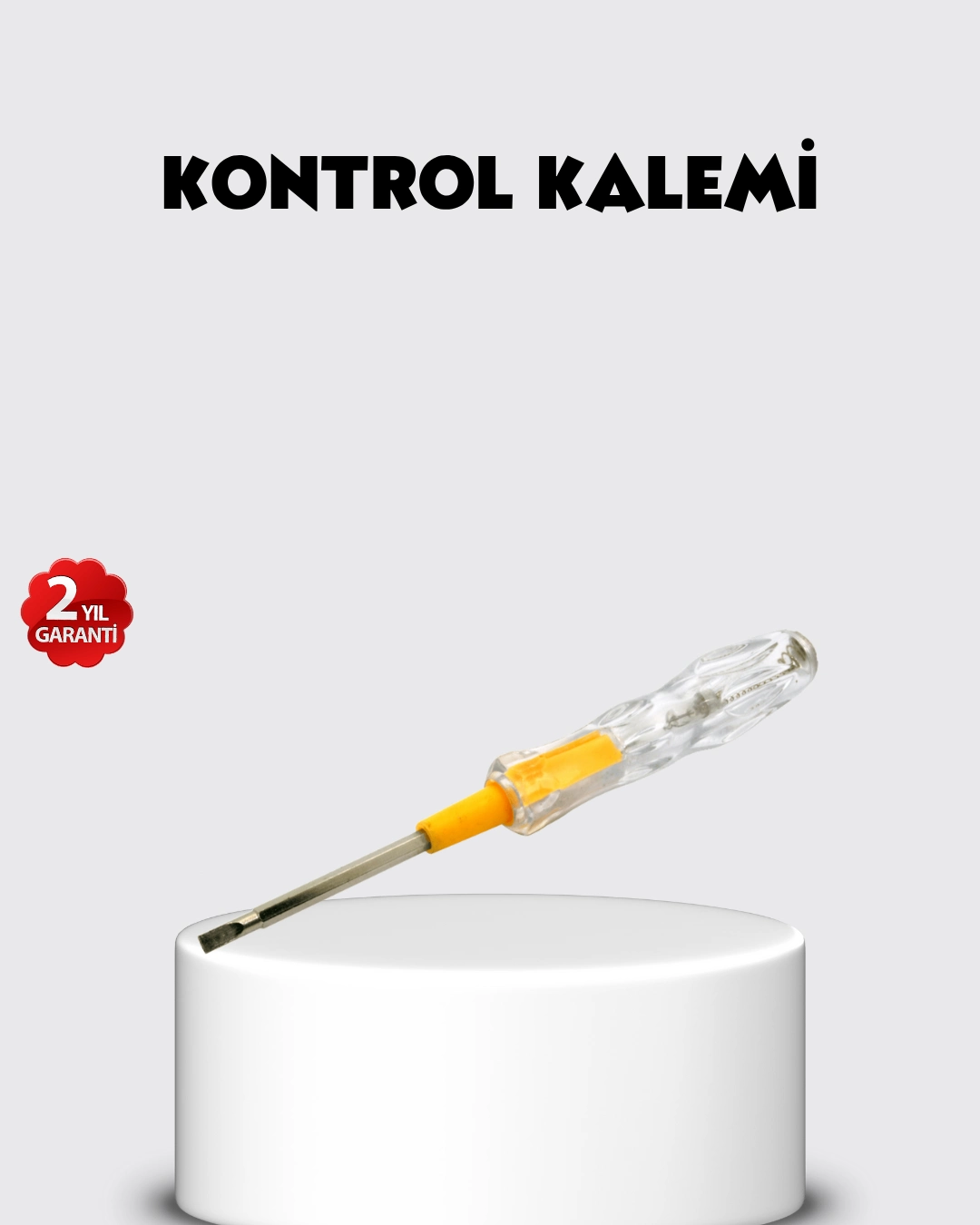 Neon Lambalı Elektrik Kontrol Kalemi Nikel Kaplama 110-220V 1 Neon Lambalı Elektrik Kontrol Kalemi Nikel Kaplama 110-220V