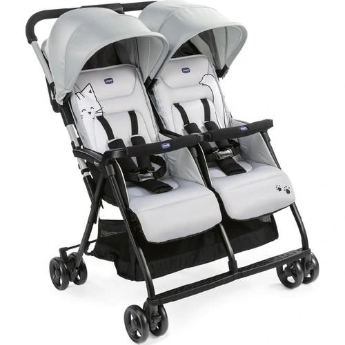 Ohlala Twin İkiz Bebek Arabası Silver