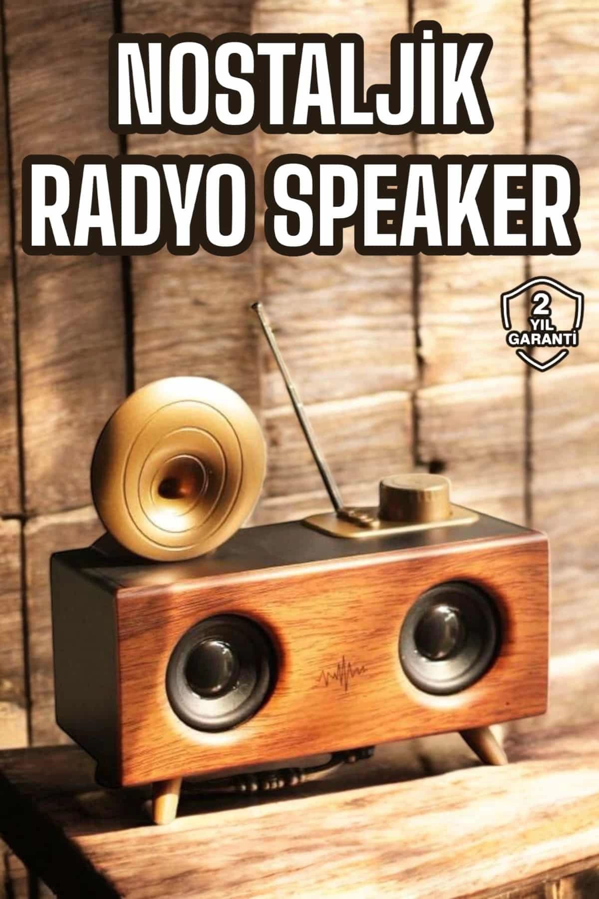 Nostaljik Görünümlü Bluetooth Bağlantılı Speaker 1 Nostaljik Görünümlü Bluetooth Bağlantılı Speaker
