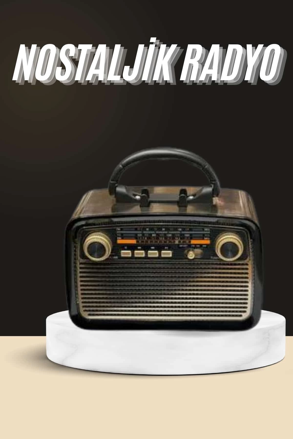 Nostaljik Radyo Bluetooth Bağlantılı Müzik Kutusu Ahşap 1 Nostaljik Radyo Bluetooth Bağlantılı Müzik Kutusu Ahşap