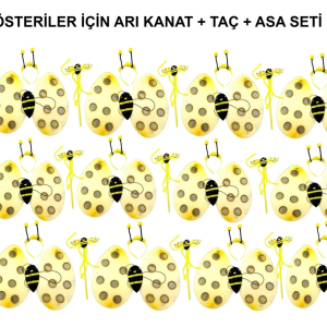 Okul Gösterileri için  Arı Kanadı Seti - Etkinlik Kanatları