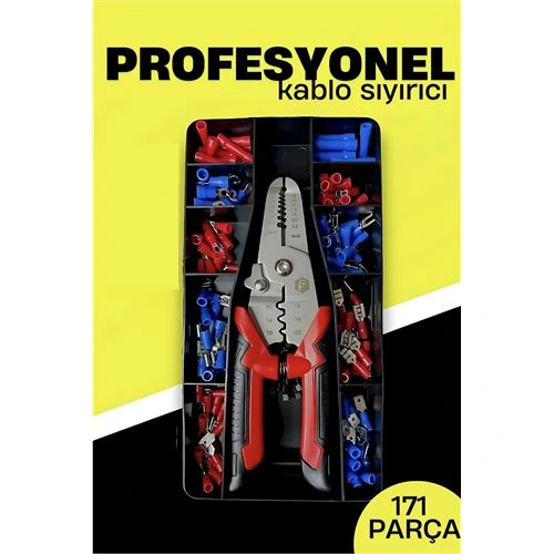Otomatik Kablo Sıyırıcı ve Krimp Pensesi – AWG 10-22, Elektrikçi Seti 722482