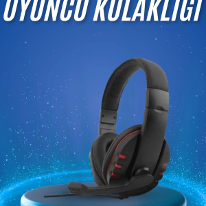 Kulaklığı Kulak Üstü Kablolu Stereo Mikrofonlu Yumuşak Kulak Yastığı