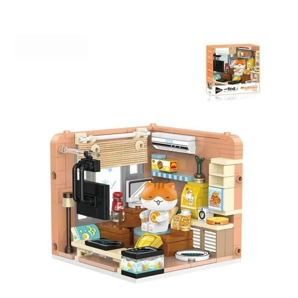 P885005 KEDİ EVİ 263 PARÇA BLOCK OYUNCAK