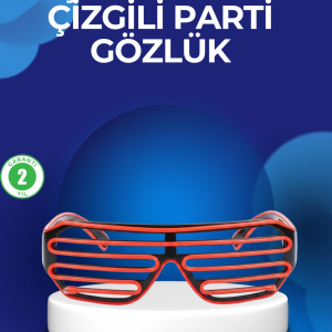 Parti ve Festival Aksesuarı LED Işıklı Gözlük