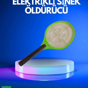 Pil ile Çalışan Elektrikli Sivrisinek Raketi | Kimyasal İçermeyen Hijyenik Çözüm