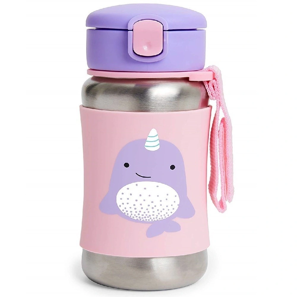 Zoo Pipetli Paslanmaz Çelik Suluk 350 ml Narwhal