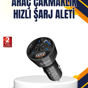 Polygold Quick Charger 55W Araç Şarj Cihazı PD USB C Destekli