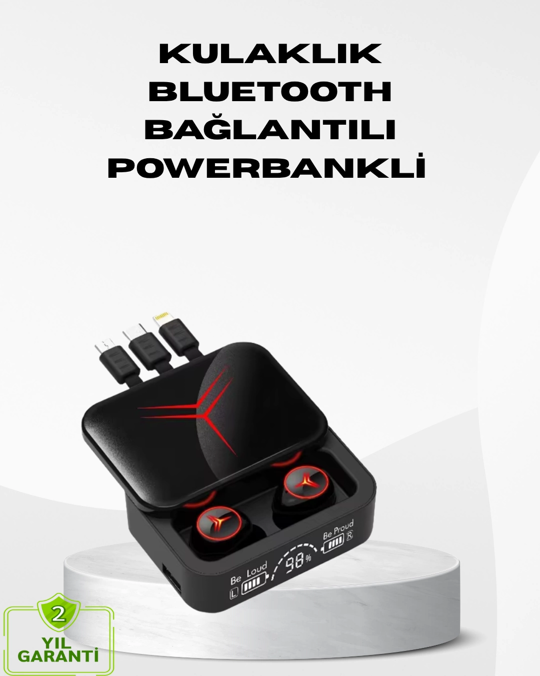 Powerbank Özellikli Bluetooth Kablosuz Kulaklık – Dokunmatik Kontrol, Uzun Pil Ömrü, Ergonomik Tasarım 1 Powerbank Özellikli Bluetooth Kablosuz Kulaklık – Dokunmatik Kontrol, Uzun Pil Ömrü, Ergonomik Tasarım