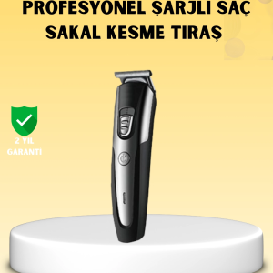 Profesyonel Saç ve Sakal Kesme Tıraş Makinesi Kablosuz Ergonomik Tasarım