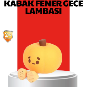 Pumpkin LED Night Light Dokunmatik Şarjlı Silikon Gece Lambası