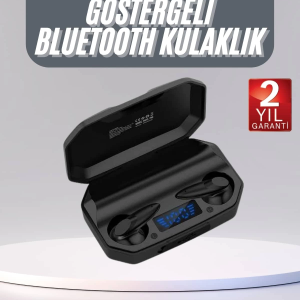 Rgb Işıklı Çift Mikrofonlu Siyah Profesyonel  Kulaklığı Kablosuz Kulakiçi