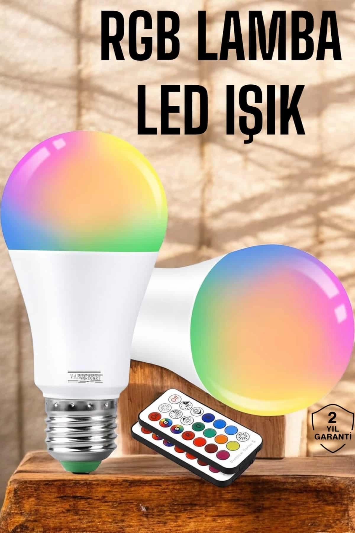 RGB Led Lamba Led Işık Ampul Renk Değiştirebilen 100 Watt 1 RGB Led Lamba Led Işık Ampul Renk Değiştirebilen 100 Watt