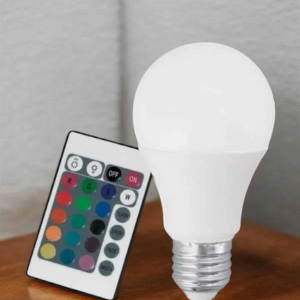 RGB Led Lamba Led Işık Ampul Renk Değiştirebilen 100 Watt