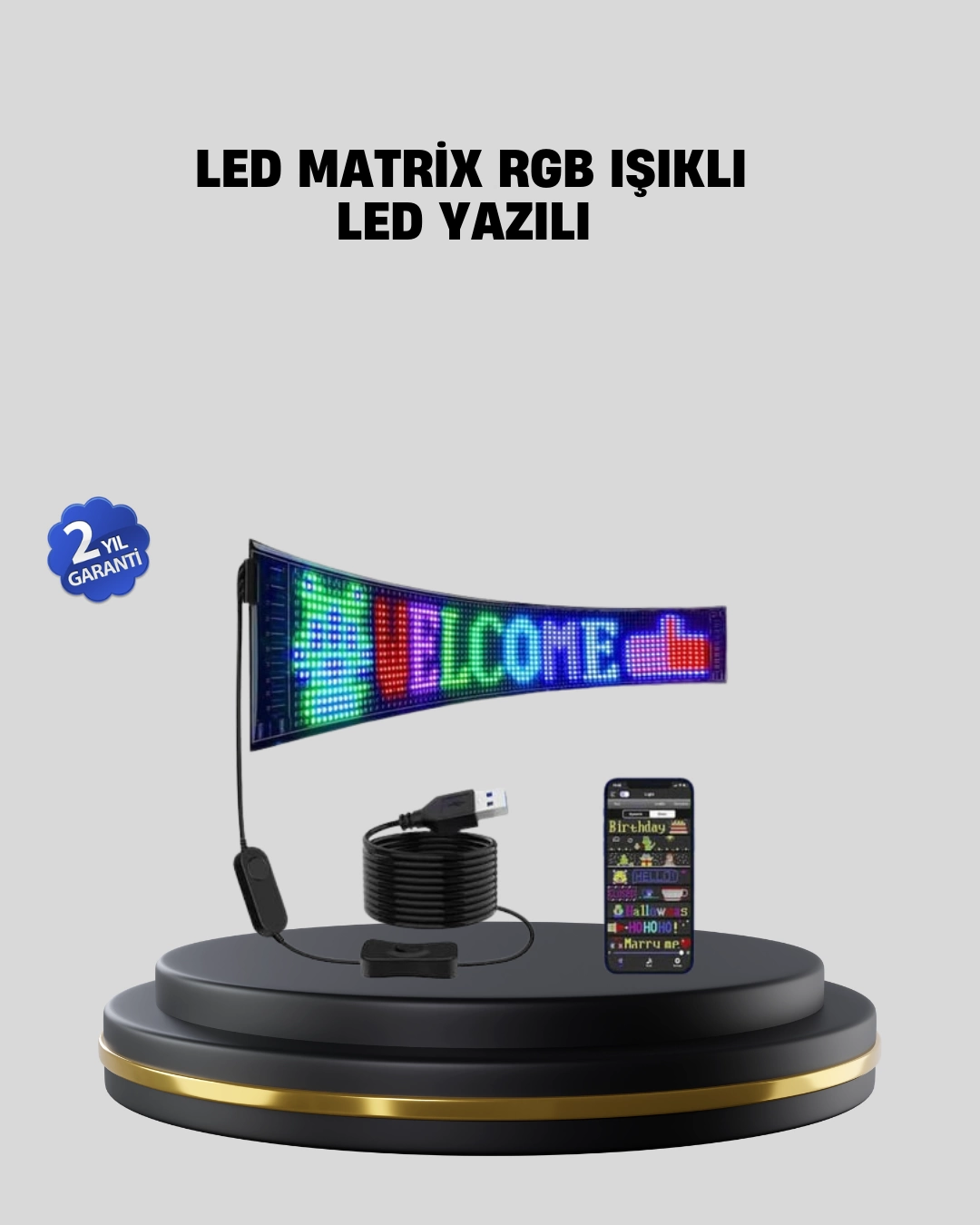 RGB LED Panel Renkli Işık Efektli Dekoratif Aydınlatma 1 RGB LED Panel Renkli Işık Efektli Dekoratif Aydınlatma