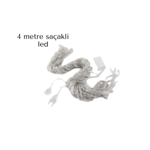SAÇAKLI 4 METRE PERDE LED