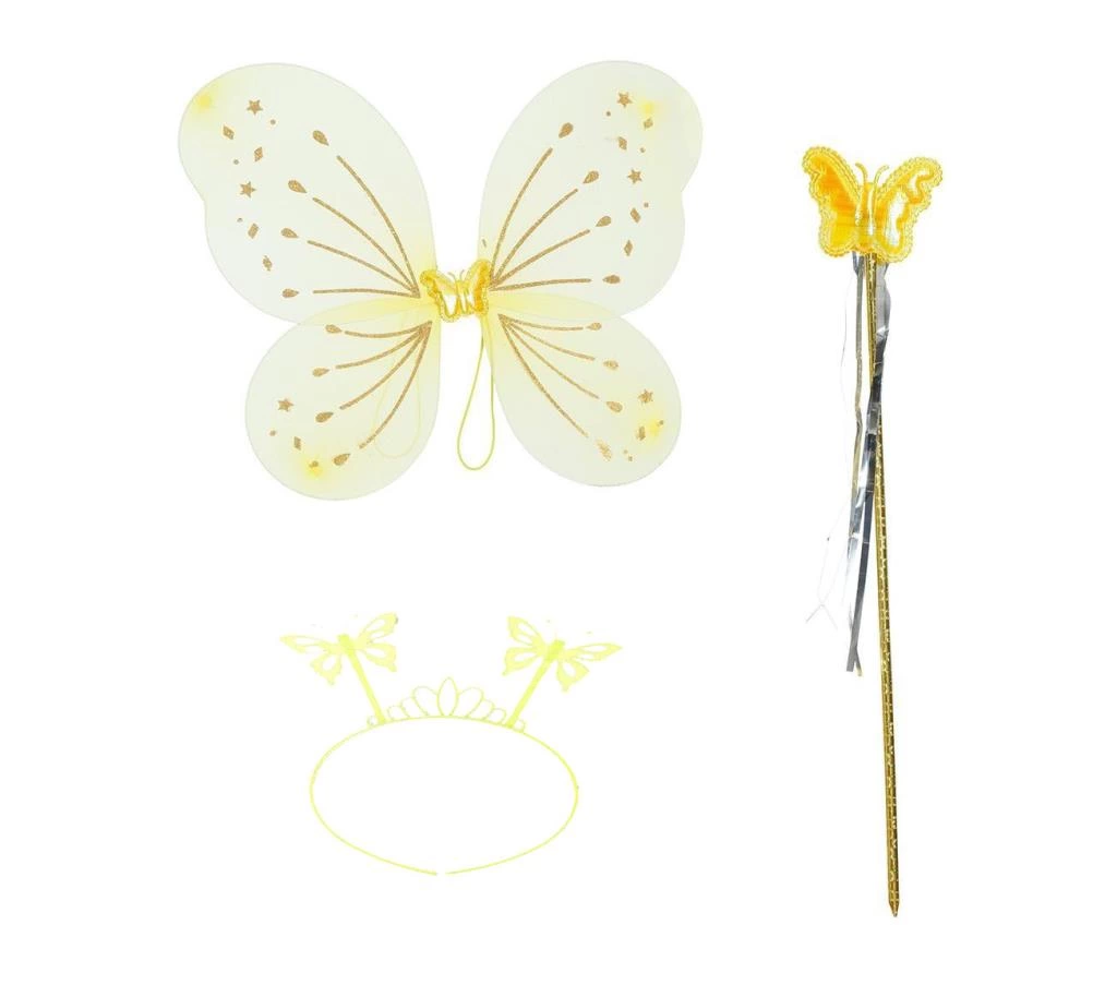 Sarı Kelebek Erkek-Kız Seti – 50 cm Kelebek Kanadı, Taç ve Asa 1 Sarı Kelebek Erkek-Kız Seti – 50 cm Kelebek Kanadı, Taç ve Asa