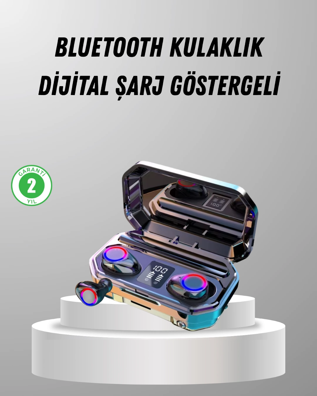 Şarj Kutulu Kablosuz Kulaklık Ergonomik Spor Seyahat Uyumlu Uzun Kullanım 1 Şarj Kutulu Kablosuz Kulaklık Ergonomik Spor Seyahat Uyumlu Uzun Kullanım