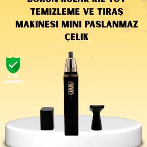 Şarjlı burun ve kulak kılı temizleme cihazı
