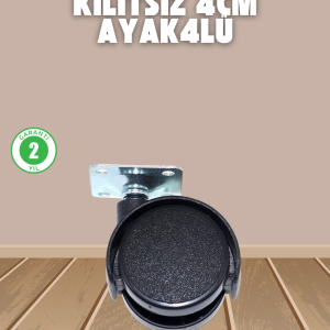 Sehpa ve Ekipmanlar İçin Kilitsiz 4 cm Ayak 4’lü