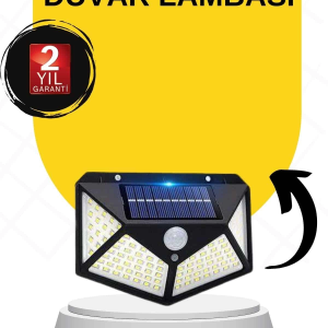 SENSÖRLÜ GÜNEŞ ENERJİLİ DUVAR LAMBASI