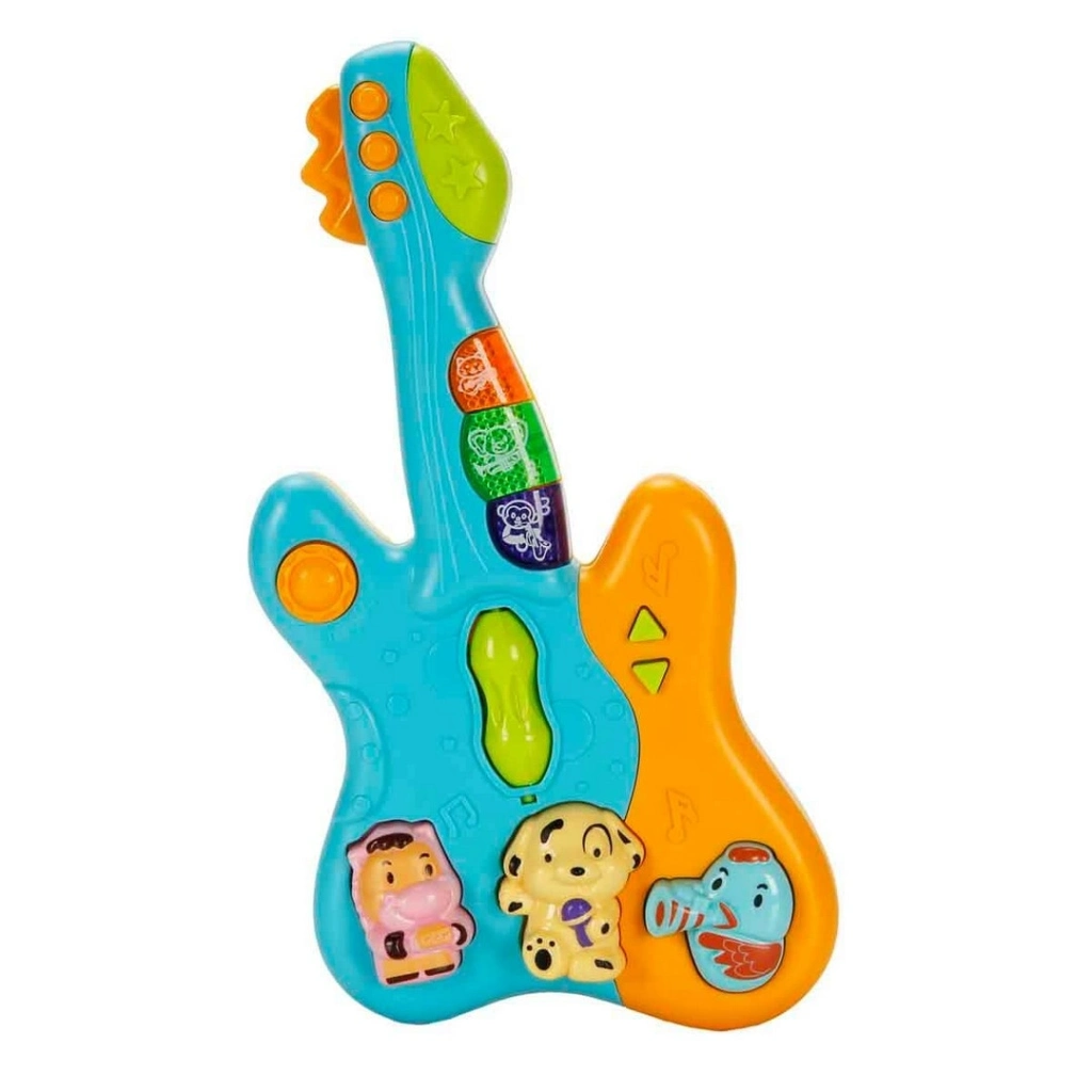 Sesli ve Işıklı Hayvan Figürlü Gitar