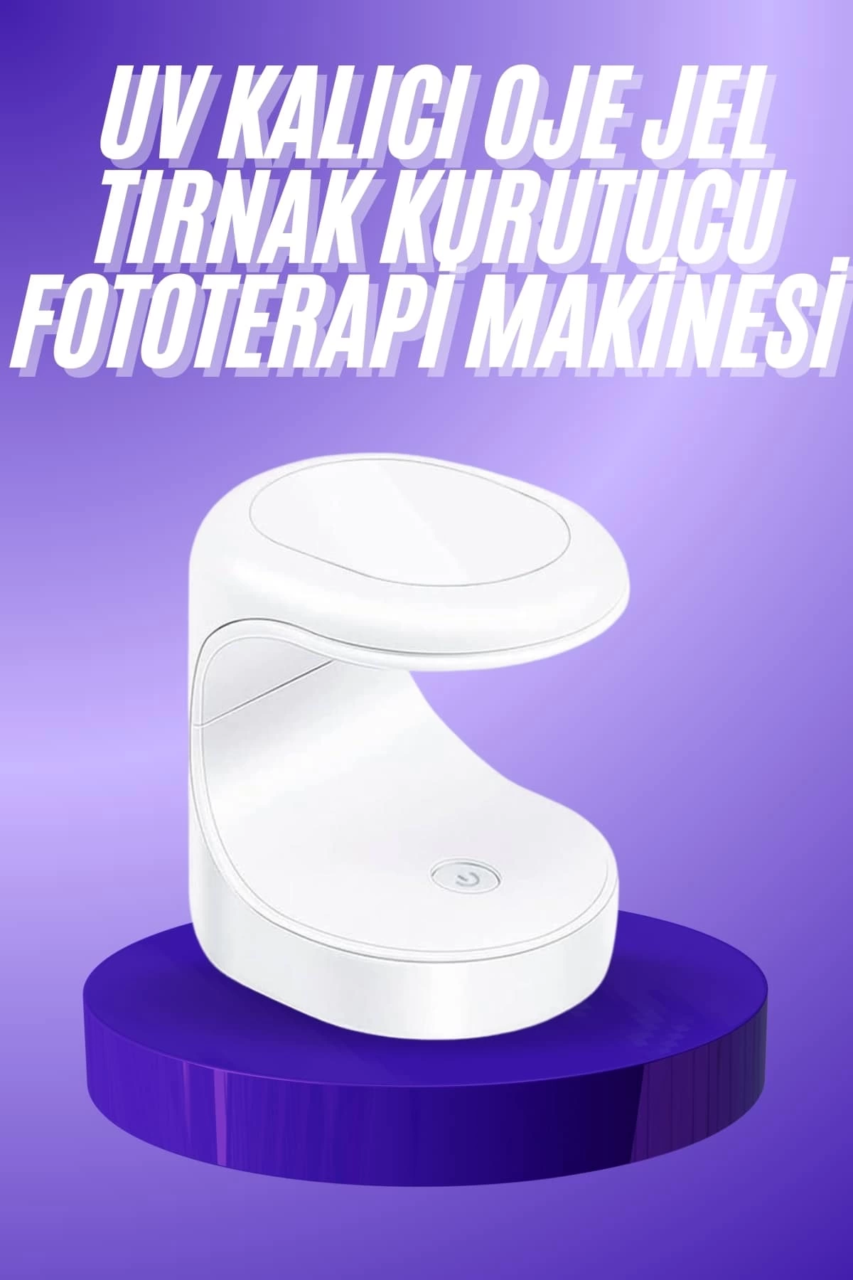 Seyehat Tipi Mini Oje Kurutucu Ultraviole Mor Işık Protez Tırnak Kurutucu 1 Seyehat Tipi Mini Oje Kurutucu Ultraviole Mor Işık Protez Tırnak Kurutucu