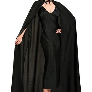 Siyah Renk Yakalı Halloween Pelerini 120 cm