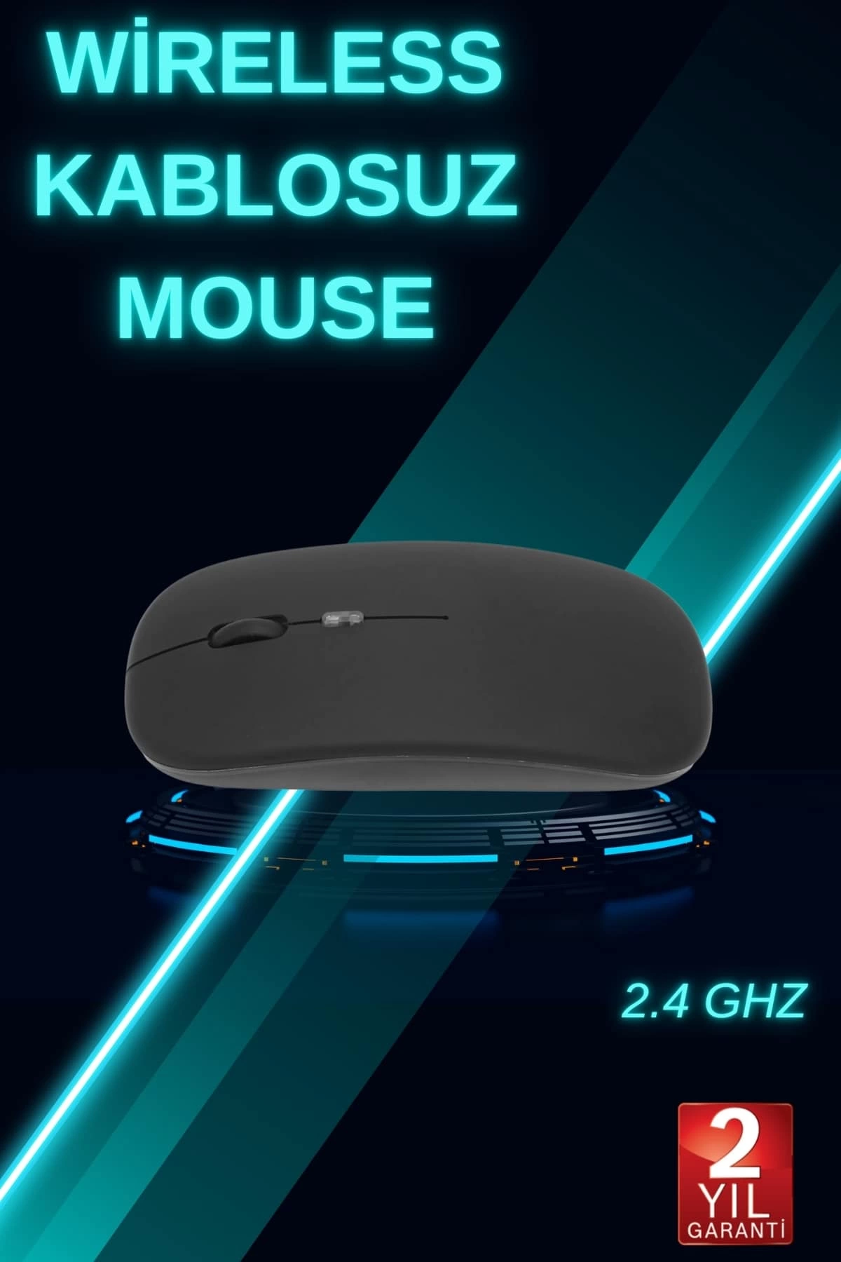 Siyah Wireless Kablosuz Sessiz Mouse Bluetooth Bağlantılı 1 Siyah Wireless Kablosuz Sessiz Mouse Bluetooth Bağlantılı