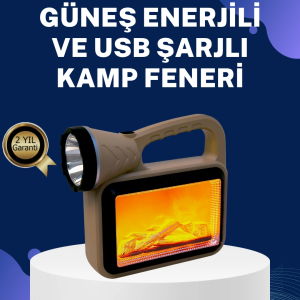 Solar Alev Lambası – Kamp, Bahçe ve Dış Mekan İçin