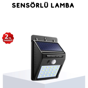 Solar Güneş Enerjili Hareket Sensörlü 4 Taraflı Bahçe Lambası – IP65 Su Geçirmez, 100 LED