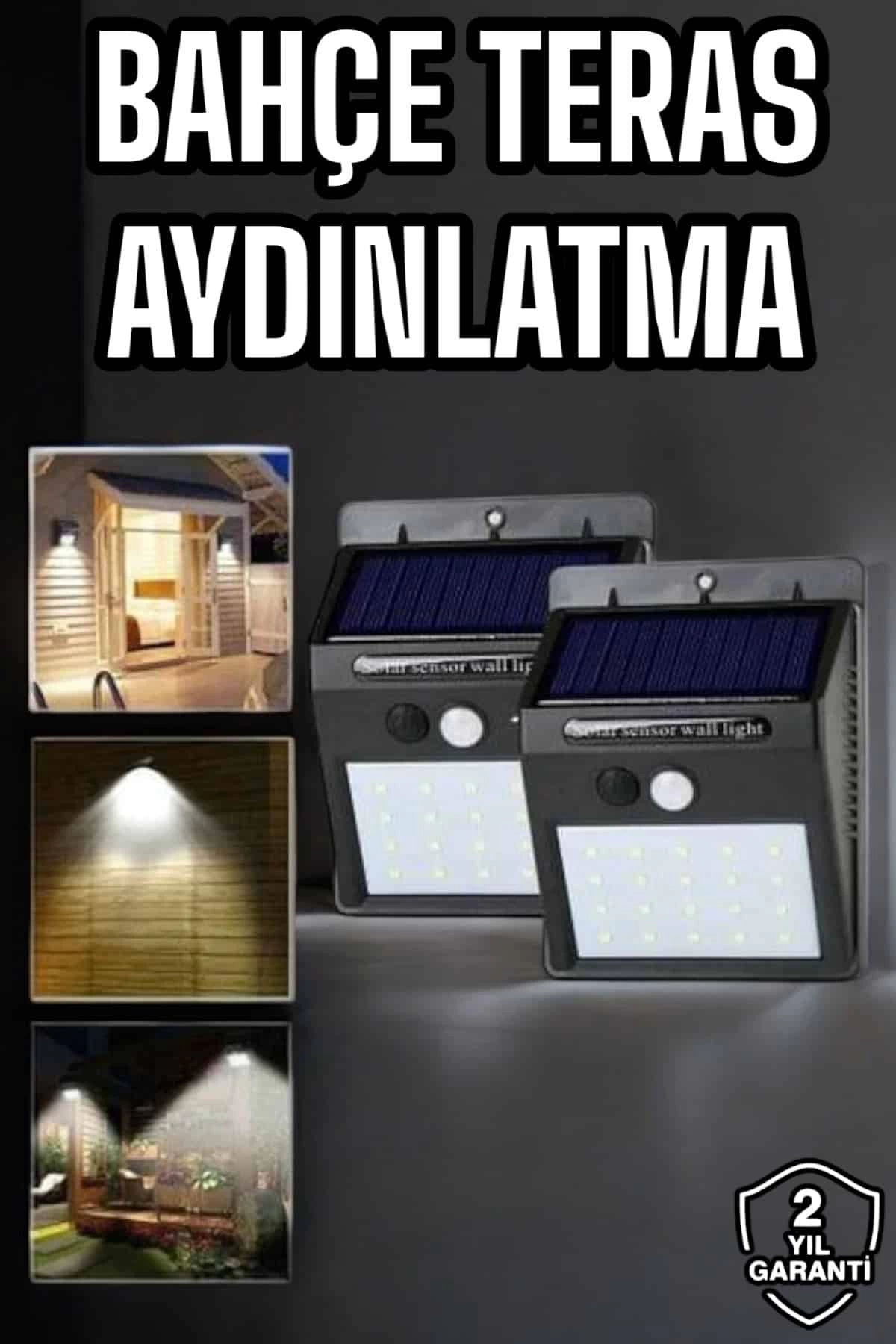 Solar Lamba Giriş, Bahçe Yol Avlu Hareket Sensörlü Led Parlak Gece Su Geçirmez 1 Solar Lamba Giriş, Bahçe Yol Avlu Hareket Sensörlü Led Parlak Gece Su Geçirmez