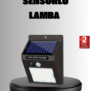 Solar LED Bahçe Aydınlatma – Hareket Sensörlü, Güneş Paneliyle Şarj Olan, IP65 Dayanıklı