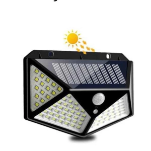 Solar Sensörlü Duvar Lambası Bahçe Lambaso Parlak Beyaz Işık Suya Dayanıklı