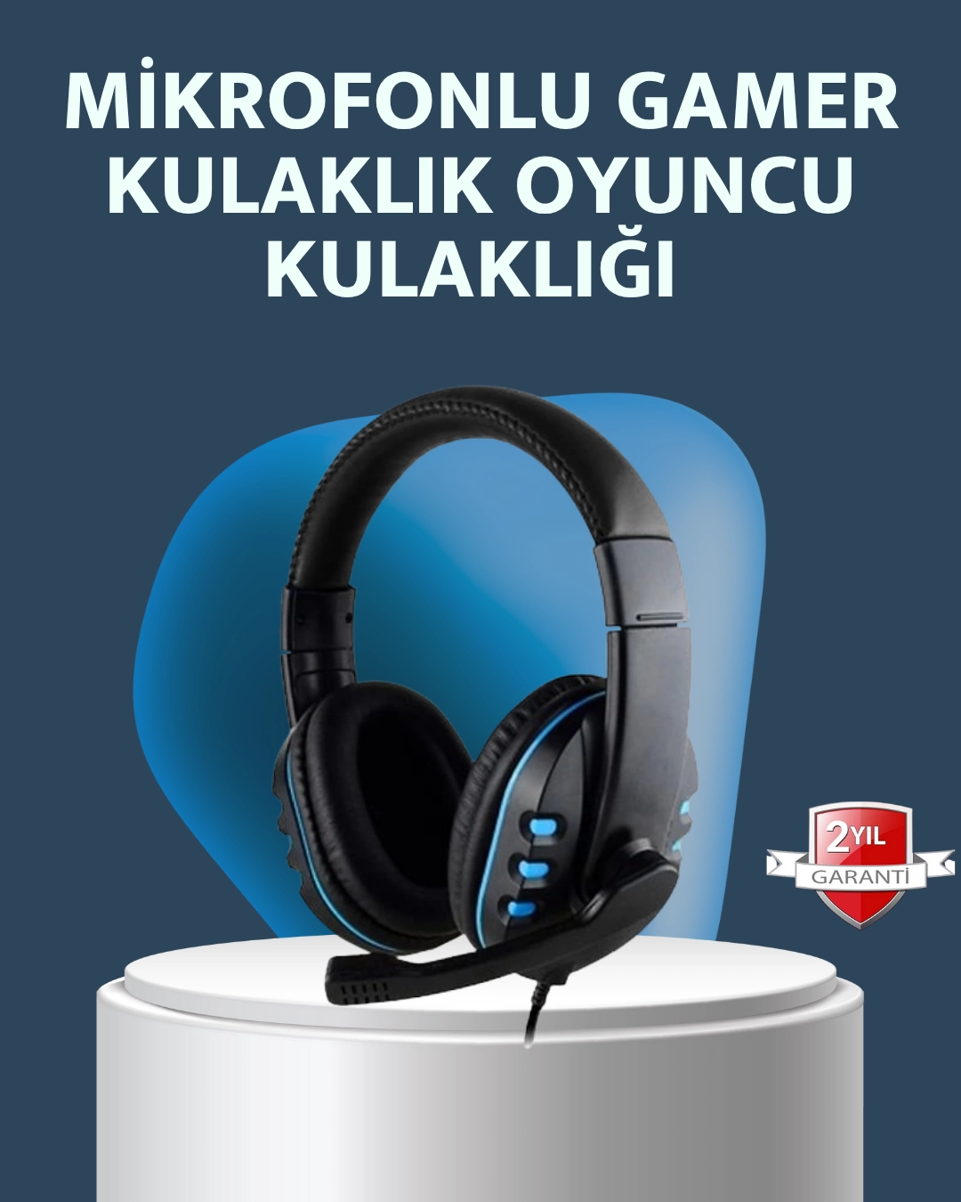 Stereo Mikrofonlu Kablolu Oyun Kulaklığı – Konforlu ve Net Ses İletimi 1 Stereo Mikrofonlu Kablolu Oyun Kulaklığı – Konforlu ve Net Ses İletimi
