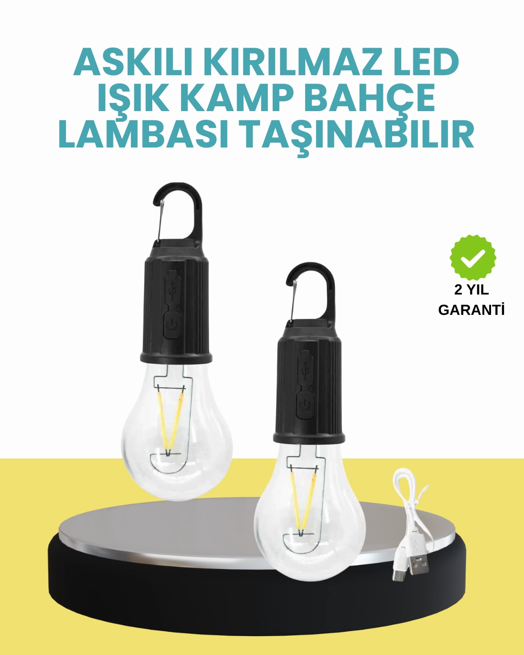 Su Geçirmez Dış Mekan LED Çadır Işığı 1 Su Geçirmez Dış Mekan LED Çadır Işığı