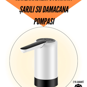 Taşınabilir Şarjlı Damacana Su Pompası Hijyenik Tasarım