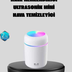 Taşınabilir USB Mini Nemlendirici – LED Aydınlatmalı, Çift Püskürtme Modu