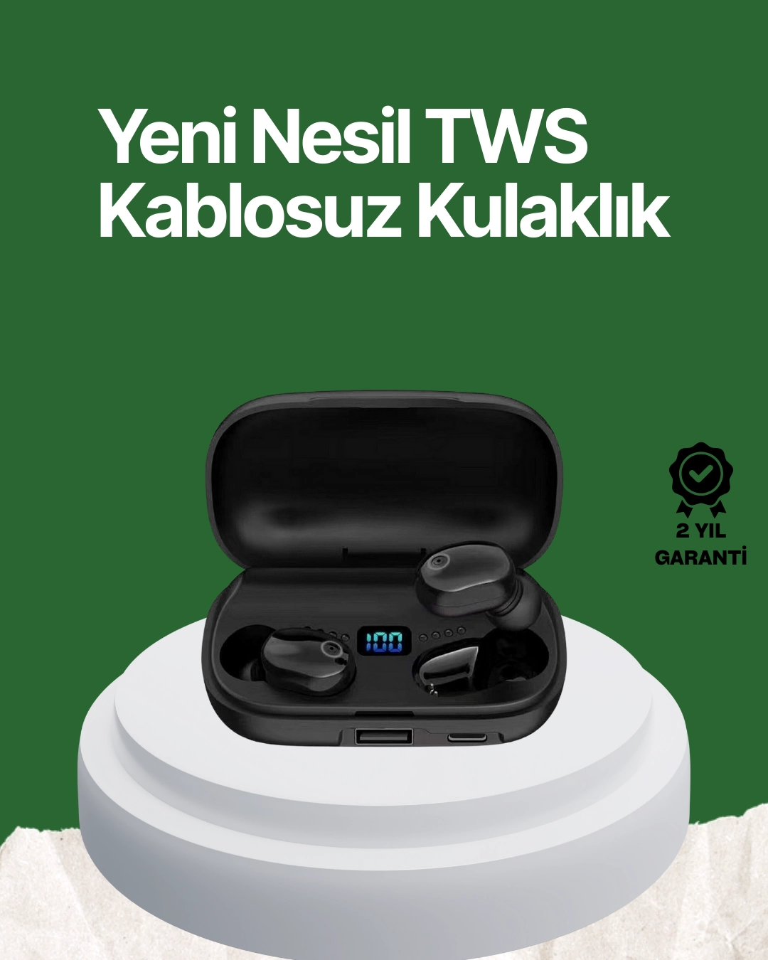 Telefon Şarj Destekli 1800 mAh A10s TWS Kablosuz Kulak İçi Kulaklık 1 Telefon Şarj Destekli 1800 mAh A10s TWS Kablosuz Kulak İçi Kulaklık
