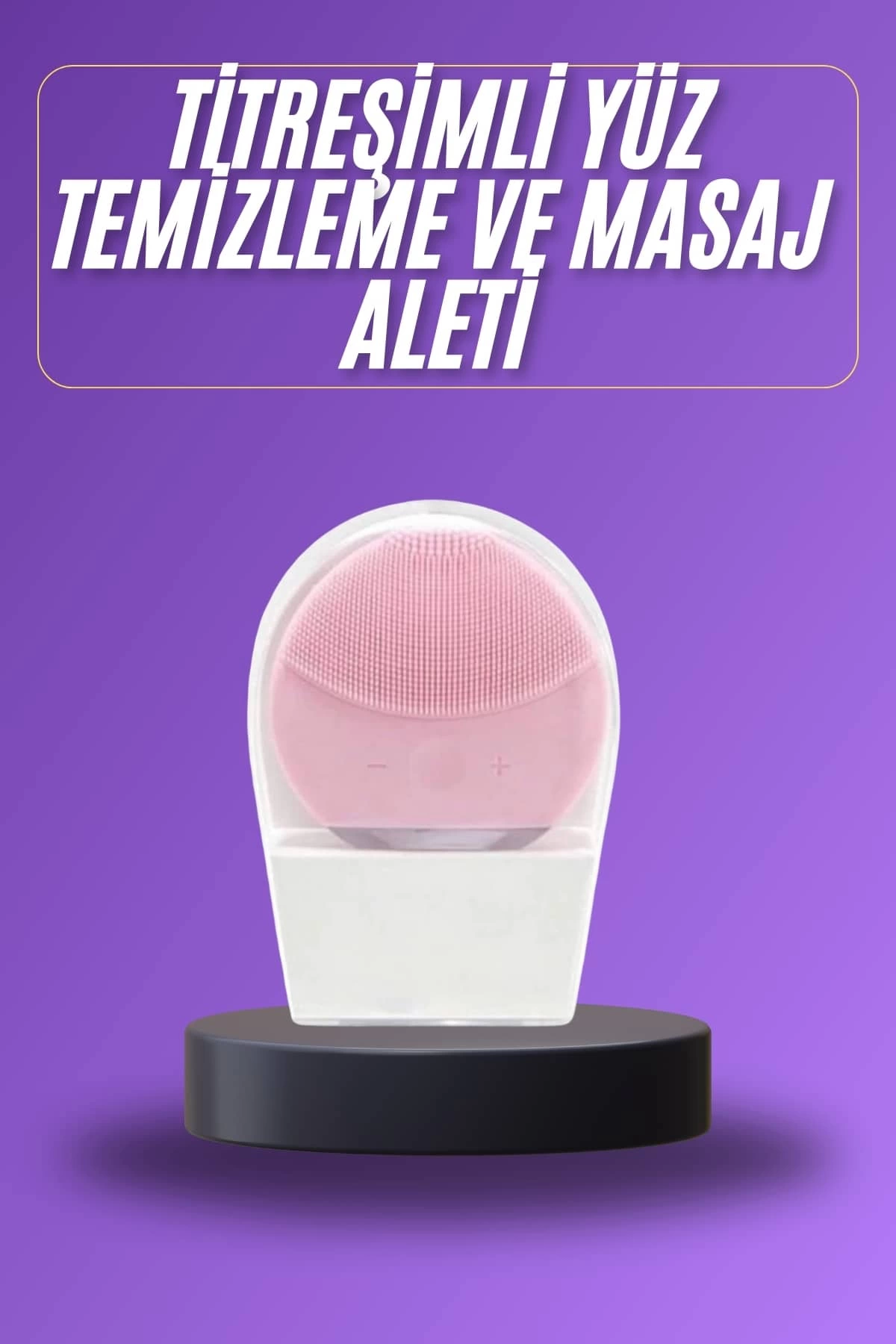 Titreşimli Yüz Masaj Aleti Titreşimli Makyaj Temizleme Cihazı 1 Titreşimli Yüz Masaj Aleti Titreşimli Makyaj Temizleme Cihazı