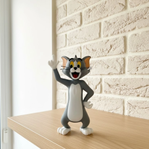 Tom Kedi Biblo 22 cm Hediyelik Dekoratif Ev Ofis Aksesuarı