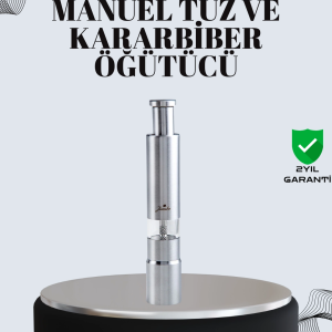 Tuz ve Kararbiber Öğütücü - Şeffaf Akrilik Hazne