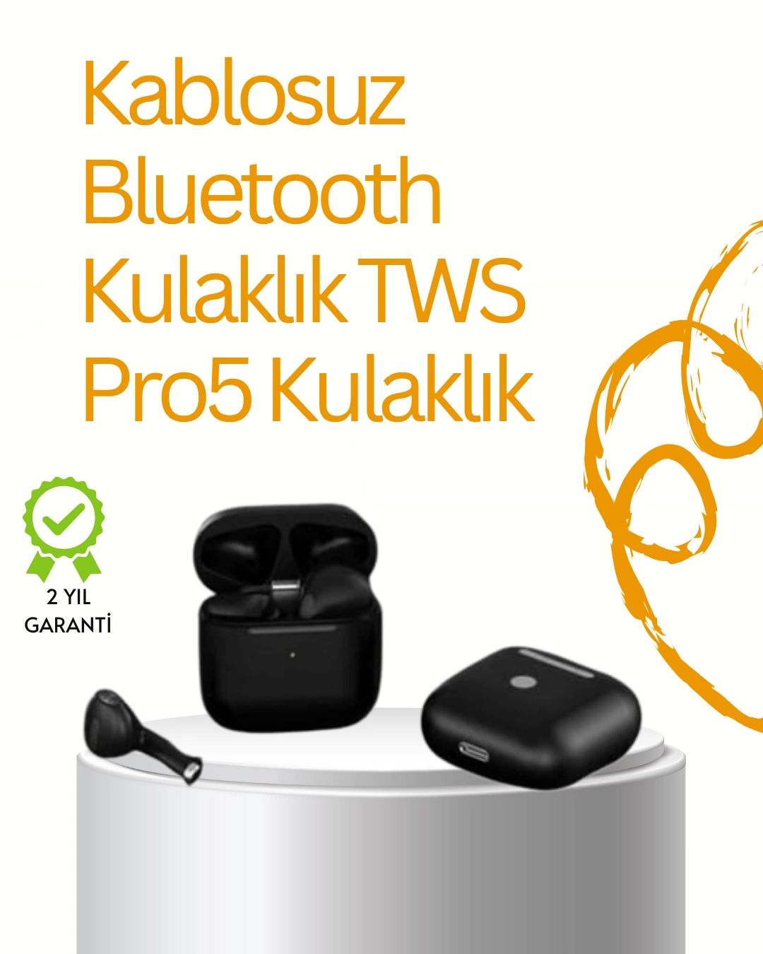 TWS Pro 5 Bluetooth Kulaklık – Gelişmiş Ses Teknolojisi ve Uzun Batarya Ömrü 1 TWS Pro 5 Bluetooth Kulaklık – Gelişmiş Ses Teknolojisi ve Uzun Batarya Ömrü