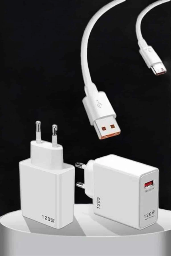 Type-C 120W Şarj Aleti Hızlı Şarj Turbo